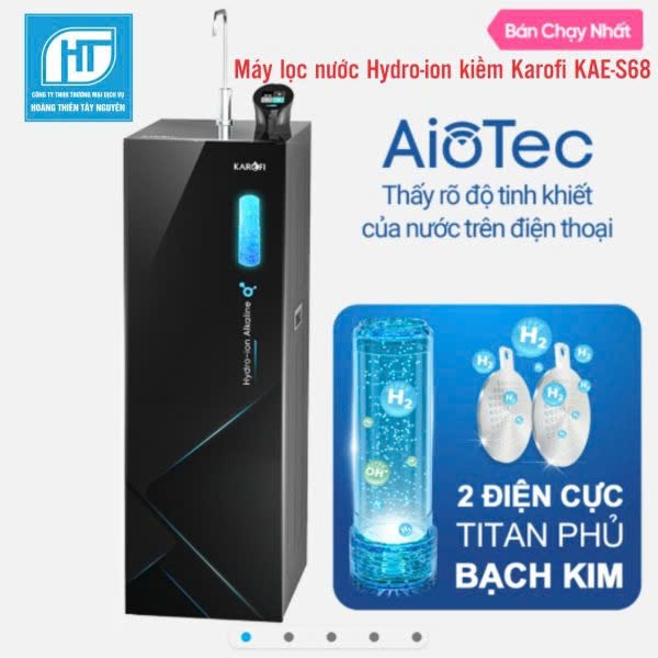 Máy lọc nước Hydro-ion kiềm Karofi KAE-S68