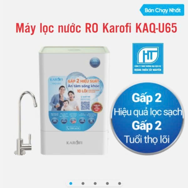 Máy lọc nước RO Karofi KAQ-U65